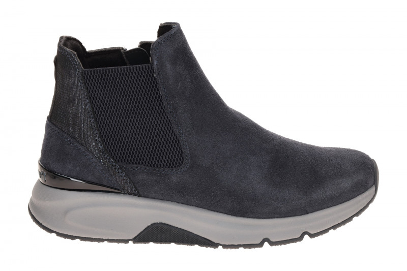 Gabor RollingSoft Stiefelette blau Velour 0803.01.003