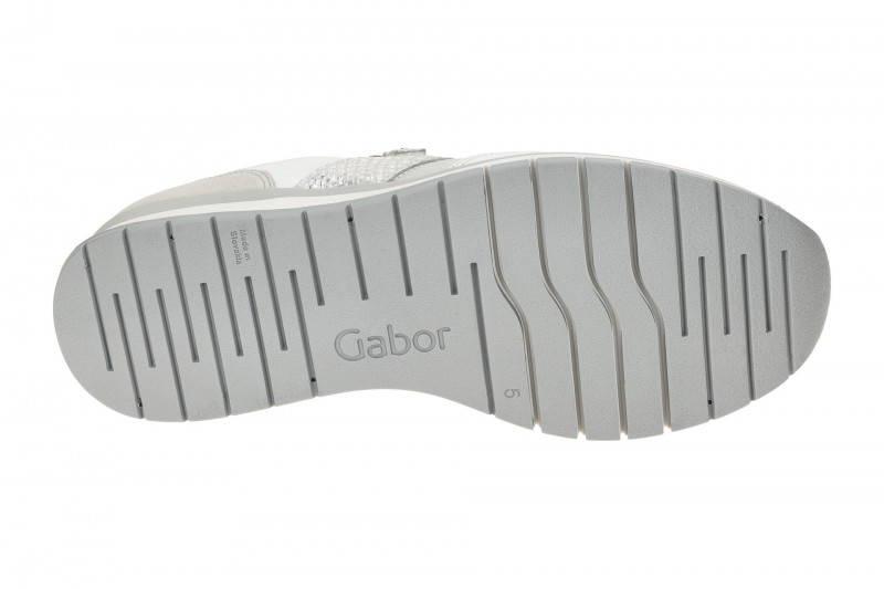 Gabor comfort Sneaker Schuhe grau weiß K-Weite 66.306.61