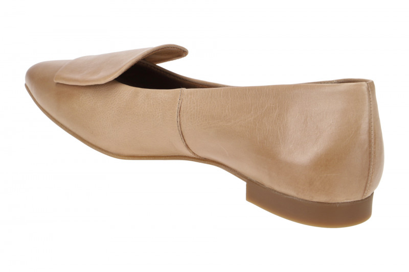 Paul Green Ballerinas braun Leder-Kappe 3792