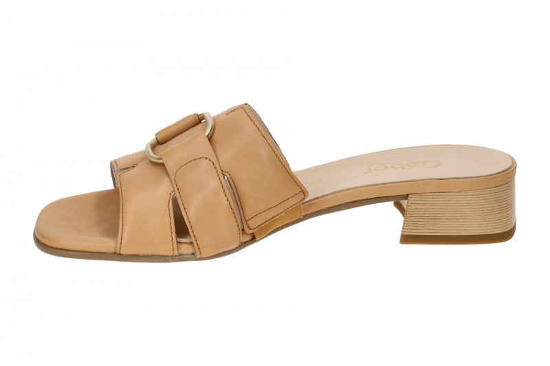 Gabor Pantolette hellbraun Glattleder 42.944.51