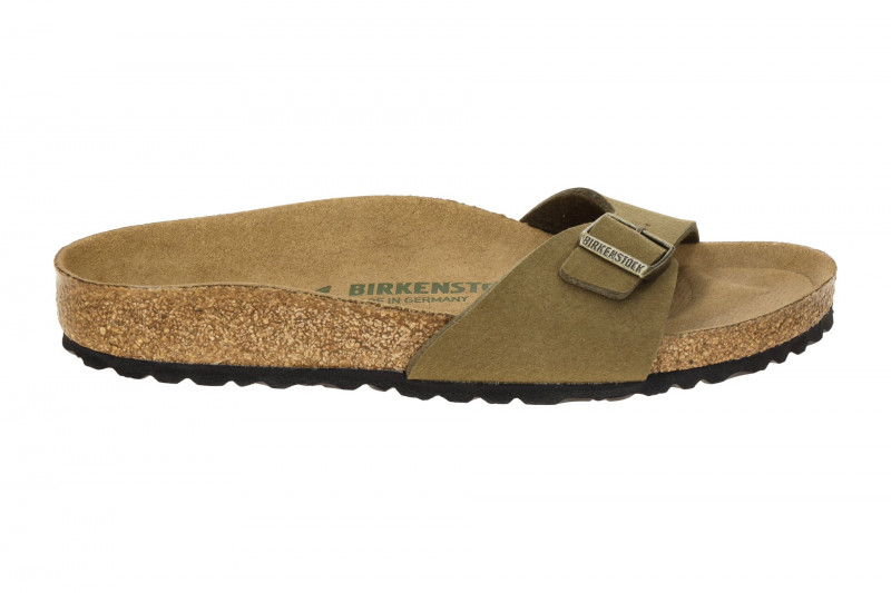 Birkenstock Madrid BS Pantolette grün SCHMAL Vegan 1027974