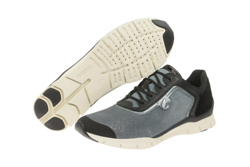 Geox Sukie Schuhe grau Glitter D62F2B