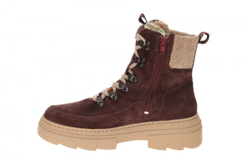 Waldläufer Saiga Warmfutter Stiefel Boots rot bordo H-Weite