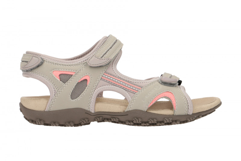 Geox Strel Damen Sandale grau rosa D9225B