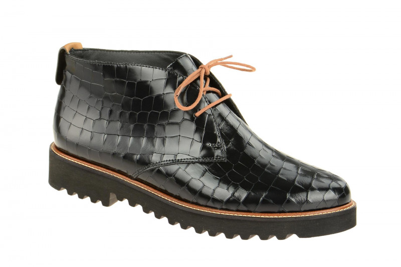 Paul Green Schuhe 1020 schwarz croco