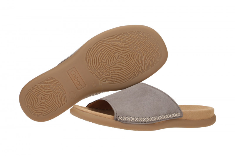 Gabor Pantolette grau Nubuck 03.705.13