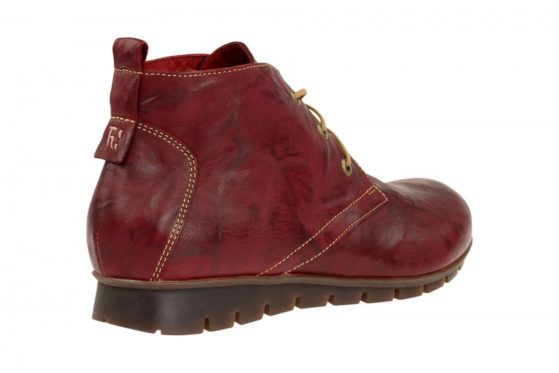Think Menscha Schnür Stiefelette rot