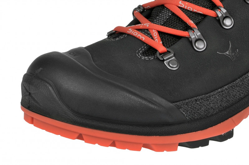 Ecco Biom Terrain Stiefelette in schwarz orange Yakleder Gore-Tex