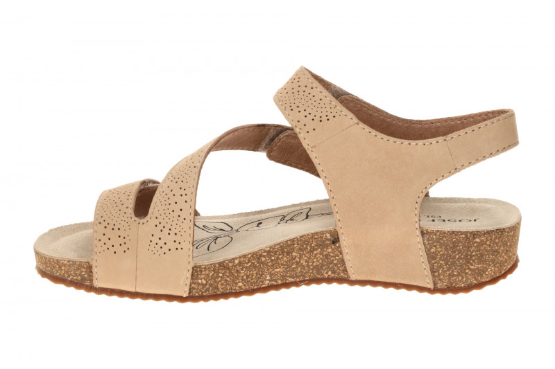 Josef Seibel Sandale Tonga 78 beige Klett-Riemchen 78578
