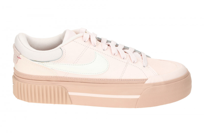 NIKE Court Legacy Lift Sneaker rosa Damen Plateau DM7590