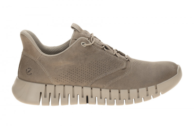 Ecco Gruuv Schuhe taupe grau Herren Sneakers Easy Entry 525304