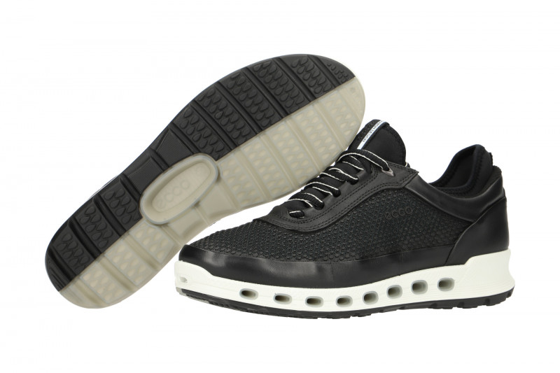 ecco Cool Schuhe schwarz weiß Damen Sport