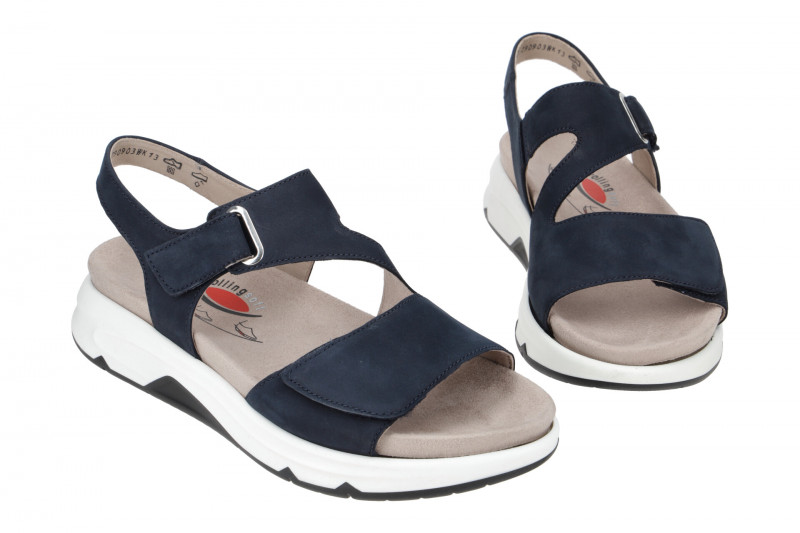 Gabor RollingSoft Sandale blau Nubuck 86.885.36