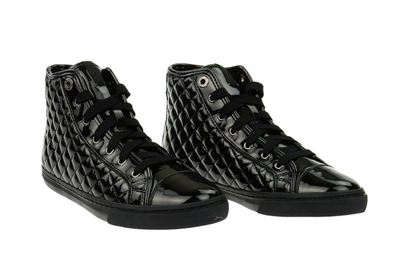 Geox New Club Stiefel schwarz Lack