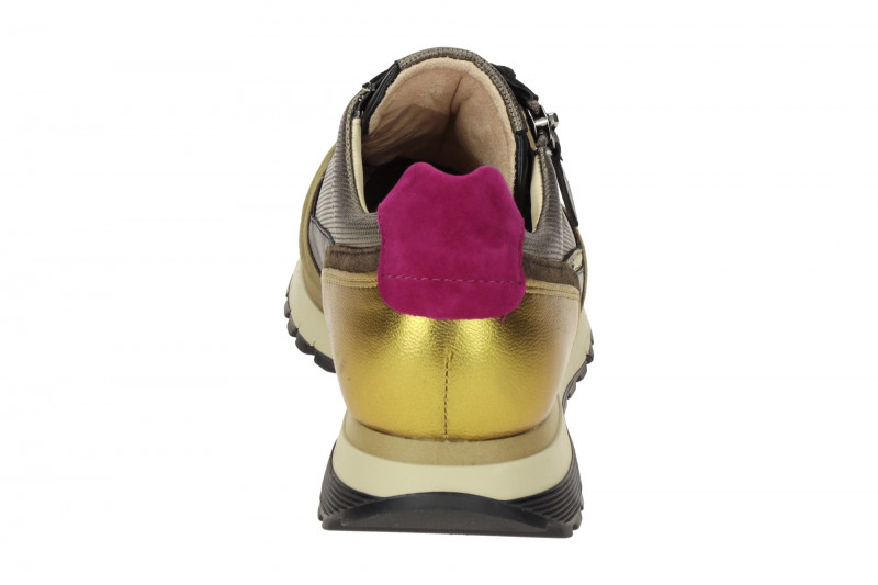 Gabor comfort Sneaker schwarz grün gold metallic H-Weite 76.378.63