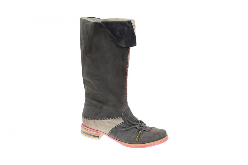 Charme Stiefel grau kombi Langschaftstiefel 951C
