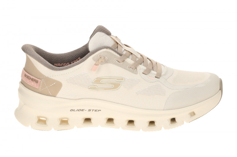 Skechers Glide Step Schuhe beige Damen SLIP INS 150428