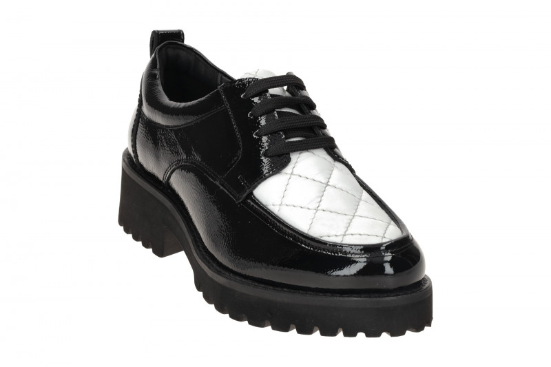 Josef Seibel Sallina 01 Damen Schuhe schwarz weiß Mokassin