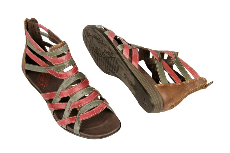 Pikolinos Alcudia rot grün 816-8268 Sandaletten