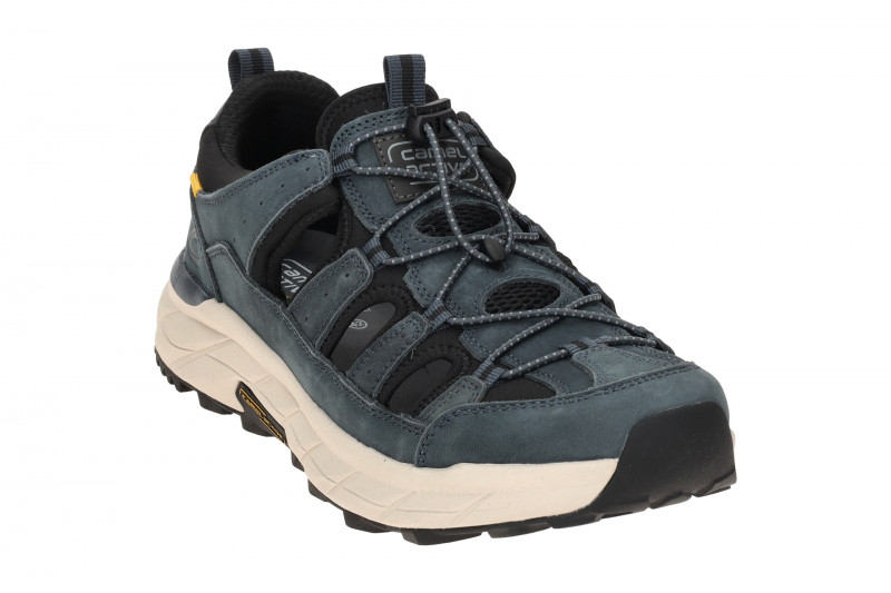 camel active Cross Country Sommer Schuhe blau gelocht 54CCA03