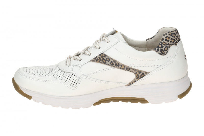 Gabor RollingSoft Schuhe weiß Glattleder LEO 86.978.25