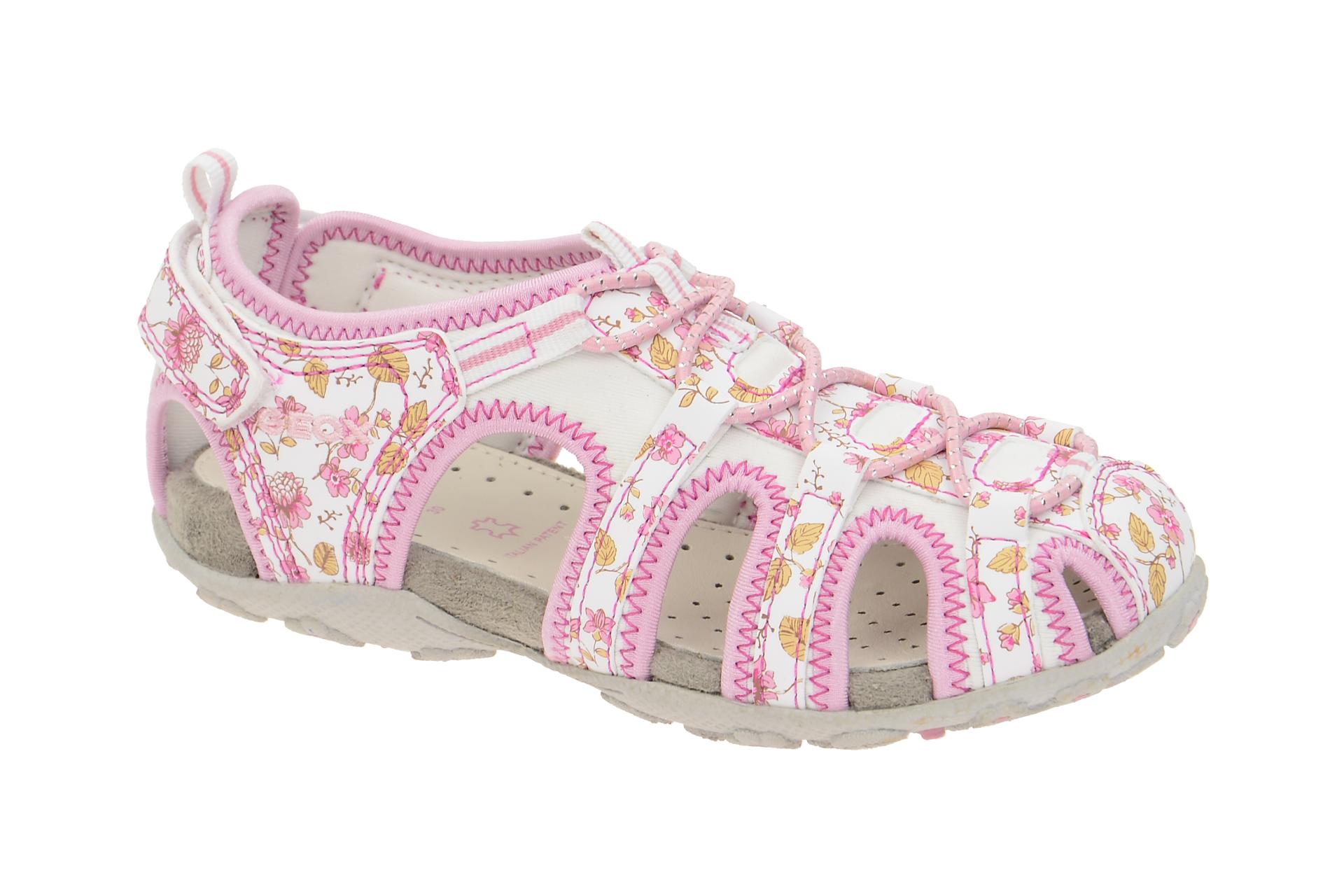 Geox Roxanne Girl Sandale weiß pink J52D9C | Fundgrube | Schuhhaus Strauch