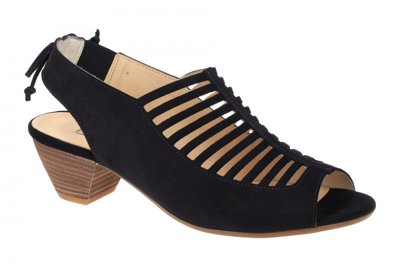 Paul Green Sandaletten dunkelblau Samt Velour 6589