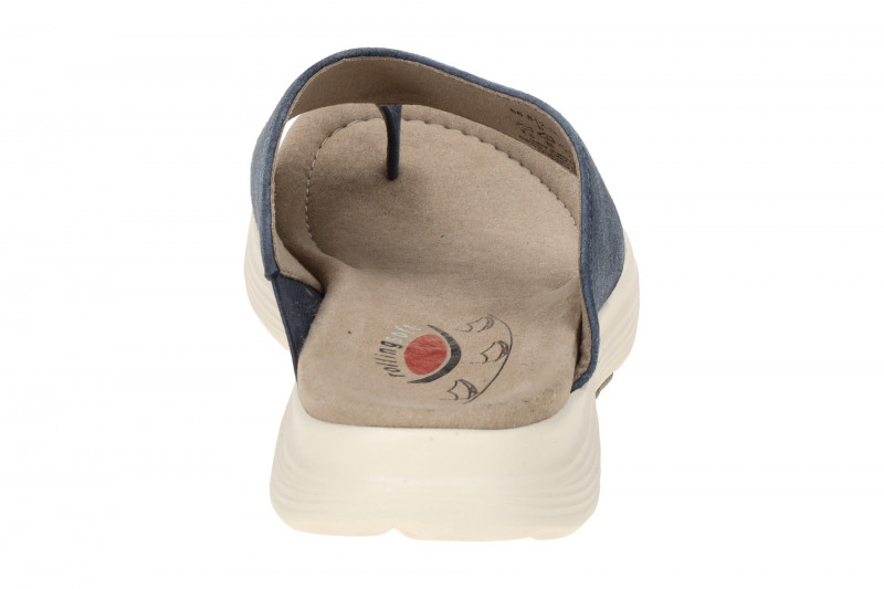 Gabor RollingSoft Pantolette blau river Velour 66.812.36