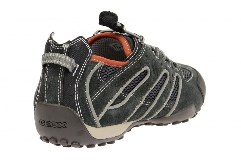 Geox Respira Snake J Sneakers in dunkelgrau Gummizug