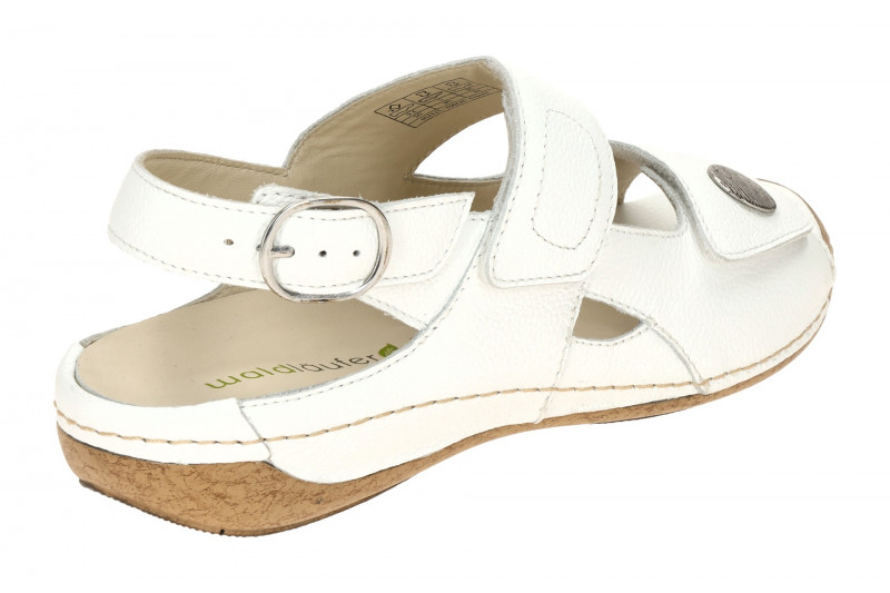 Waldläufer Heliett Sandale weiß Glattleder H-Weite 342002