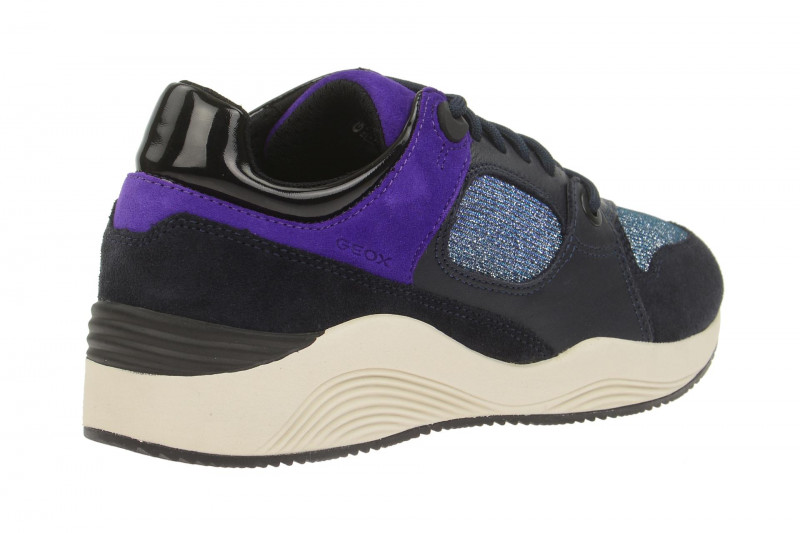 Geox Omaya Schuhe blau grau glitter D540SA