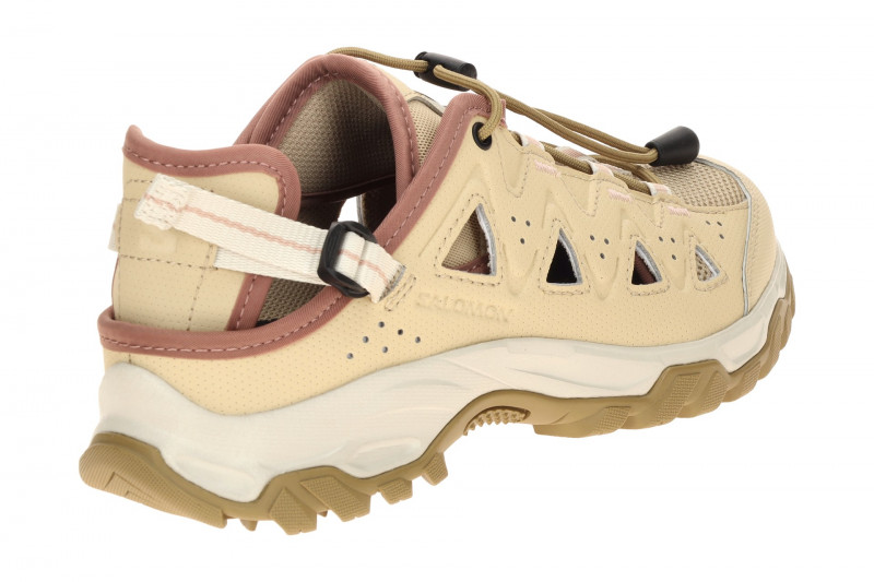 Salomon Alhama Schuhe beige gelocht Damen 477868