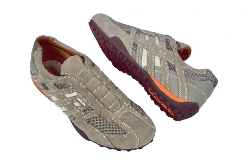 Geox Snake N Schuhe in beige orange Slipper U1107N