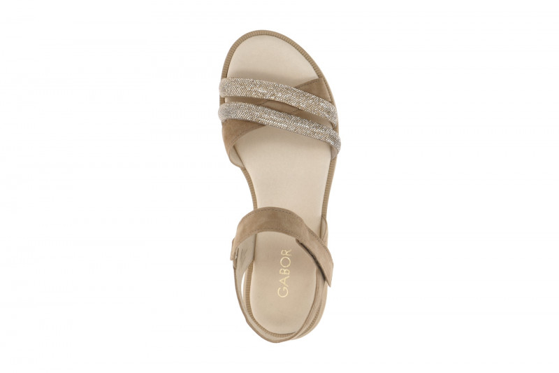 Gabor Fashion Sandale sand beige Strass 85.501.14