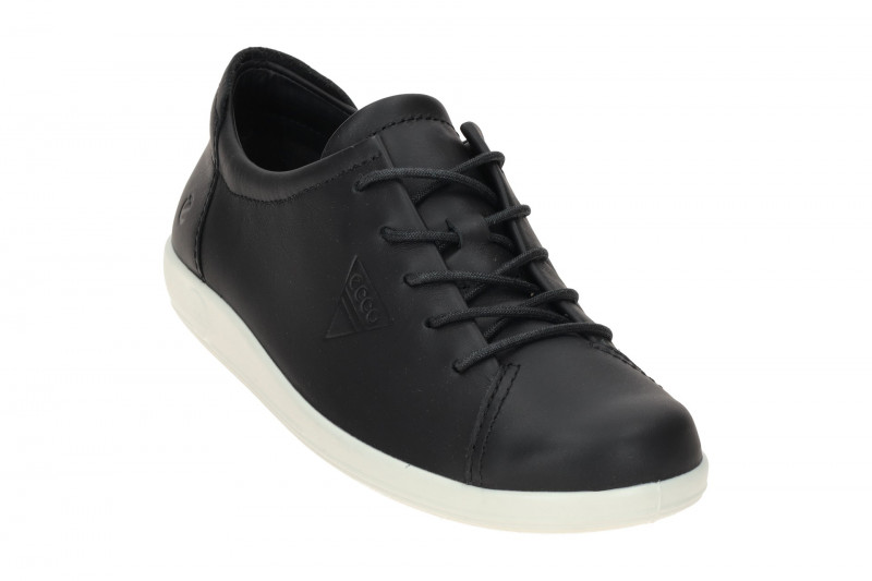 Ecco Soft 2 Schuhe schwarz weiß Jubiläum 206583