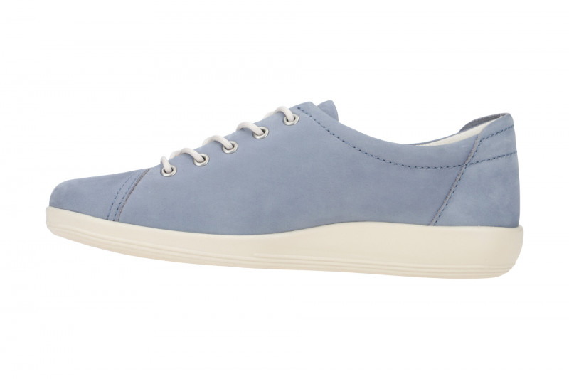 Ecco Soft 2 Schuhe blau grau misty Damen Schnürer