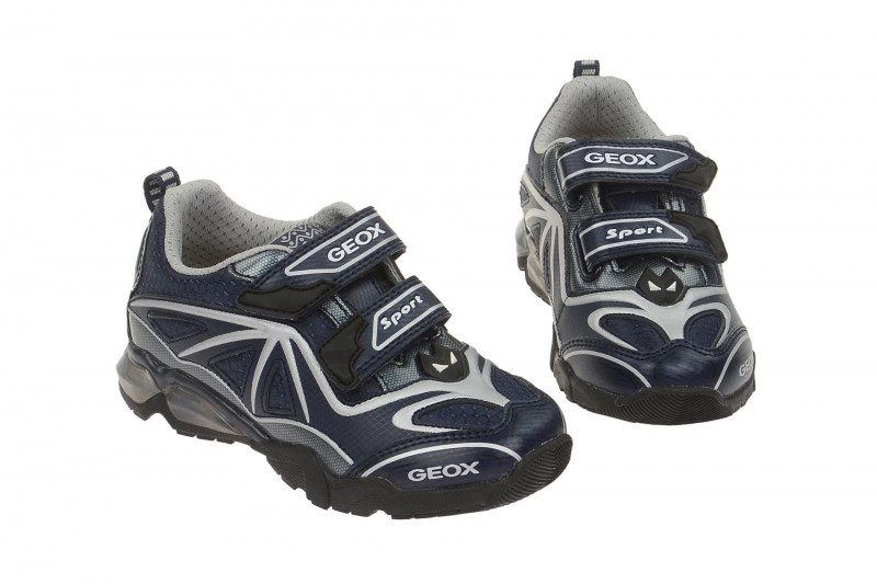 Geox Eclipse Schuhe blau silber Blinker J641BA