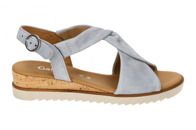 Gabor Genua T-Steg Sandale blau azur Glitzer 62.751.16