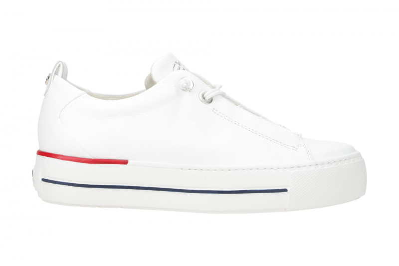 Paul Green Sneaker Plateau Schuhe weiß rot 5017