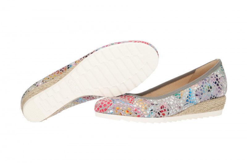 Gabor comfort Ballerinas grau flower-stamp