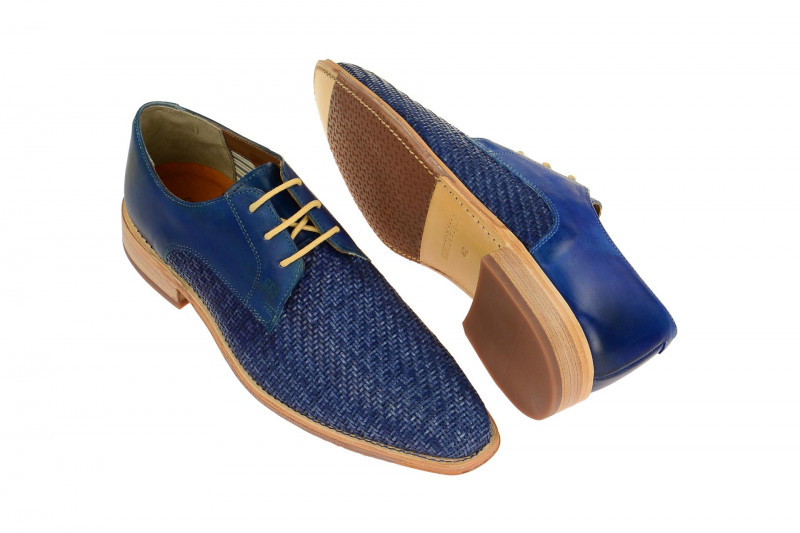 Gordon & Bros Schuhe Lorenzo blau flecht S160746