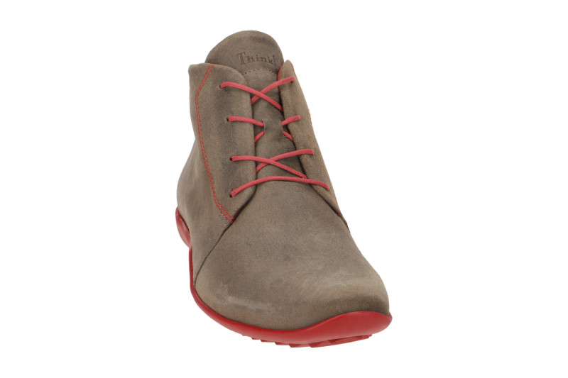 Think Stone Herren Stiefelette grau rot 502