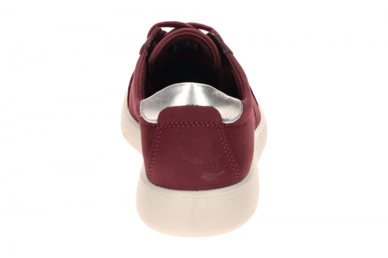 Ecco Bella 2 Schuhe Sneaker rot silber Nubuck 239363