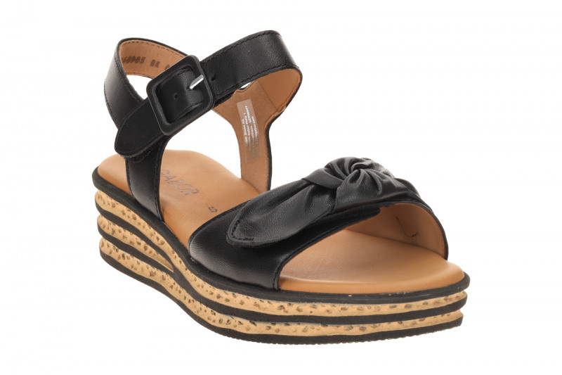 Gabor Plateau Sandalen schwarz Nappa 84.553.27