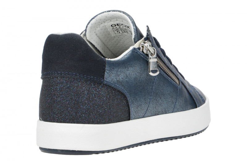 Geox Blomiee Schuhe Sneakers blau metallic