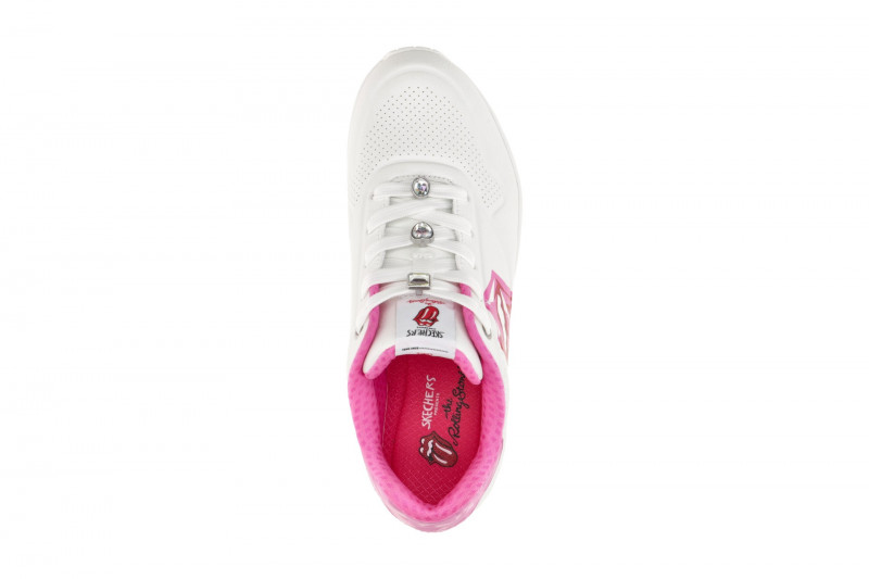 Skechers Uno Schuhe weiß pink Rolling Stones 190004