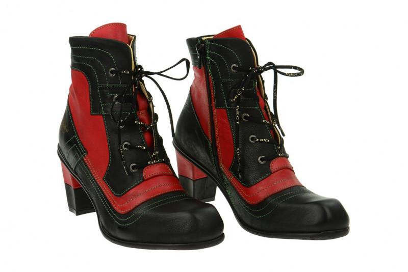 Eject Iris Stiefelette schwarz rot