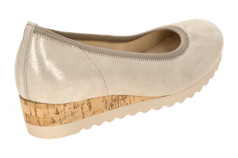 Gabor comfort Keil Slipper grau metallic 82.641.12