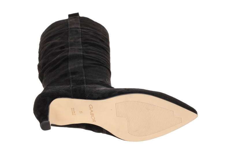 Gabor Langschaft Stiefel schwarz Schaftweite M gerafft 8017.02.001