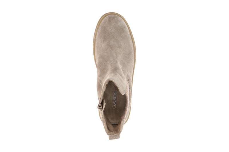 Gabor Stiefelette grau Chelsea Boots Velour 8008.03.005